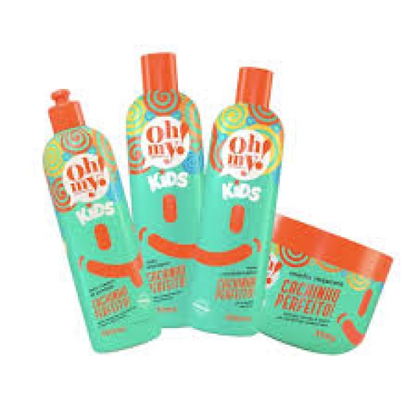 Set copii par cret 4 produse,Oh My( Sampon 300ml + Balsam 300 ml + Masca 300 g + Crema Pieptanare 300 ml
